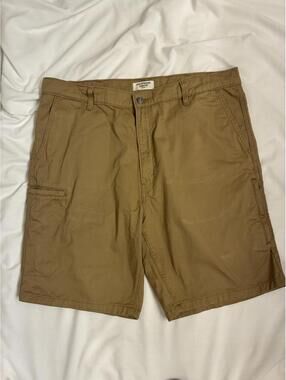 Levis Strauss Gold Signature Mens Sz 38 Khaki Utility Flex Performance Shorts